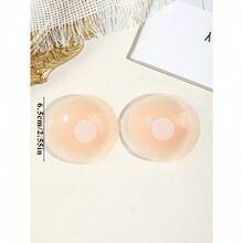 2/4pcs Women Silicone Mini Invisible Breathable Nipple Covers, Reusable Comfortable Non-Slip Breast Petals, Suitable For Daily Commute, Date, Wedding, Party, Beach Vacation, Perfectly Match Camisole, Backless Dress, Strapless Top And Swimwear, Multiple Colors Available - Multicolor - View 9