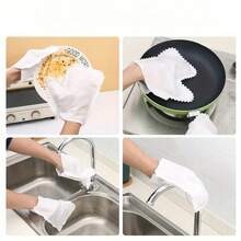 Guantes de microfibra multifuncionales y ultrafinos, para uso en seco o húmedo, fáciles de usar, convenientes para quitar el polvo, adecuados para la cocina, la sala de estar, el dormitorio, el automóvil, los muebles y la limpieza de ventanas - A - Ver 7