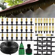 4/7mm Capillary Tube, Equipped With Brass Atomizing Nozzle, Suitable For Lawns, Potted Plants, And Greenhouses. Lawn Automatic Drip Irrigation System, Potted Greenhouse - Irrigation Kit - View 2