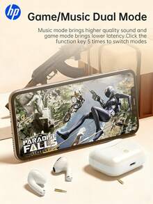 HP Wireless Sports Headphones | 30H Battery, Clear Calls, IPhone & Android Compatible - View 4