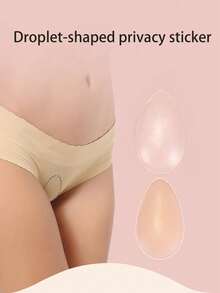 1片装女性私密贴，防水硅胶圆形粘垫，防止穿着瑜伽裤、水上乐园或温泉泳装时走光、感染和尴尬。 - 彩色 - 查看 7