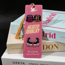 1pc "Ice Showdown" Themed Acrylic Bookmark - Ice Hockey CP Elements + Novel Reading Tag, Ideal For Sports BL Readers, Preferred Fans Merchandise - Multicolor - View 7
