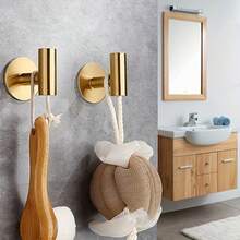 2pcs Spring/Summer New Stainless Steel Robe Hooks, No Drilling Required, Suitable For Towels, Clothes And Bath Towels. Bathroom Shelf. Easter Gift, Mother's Day Gift - Multicolor - View 3