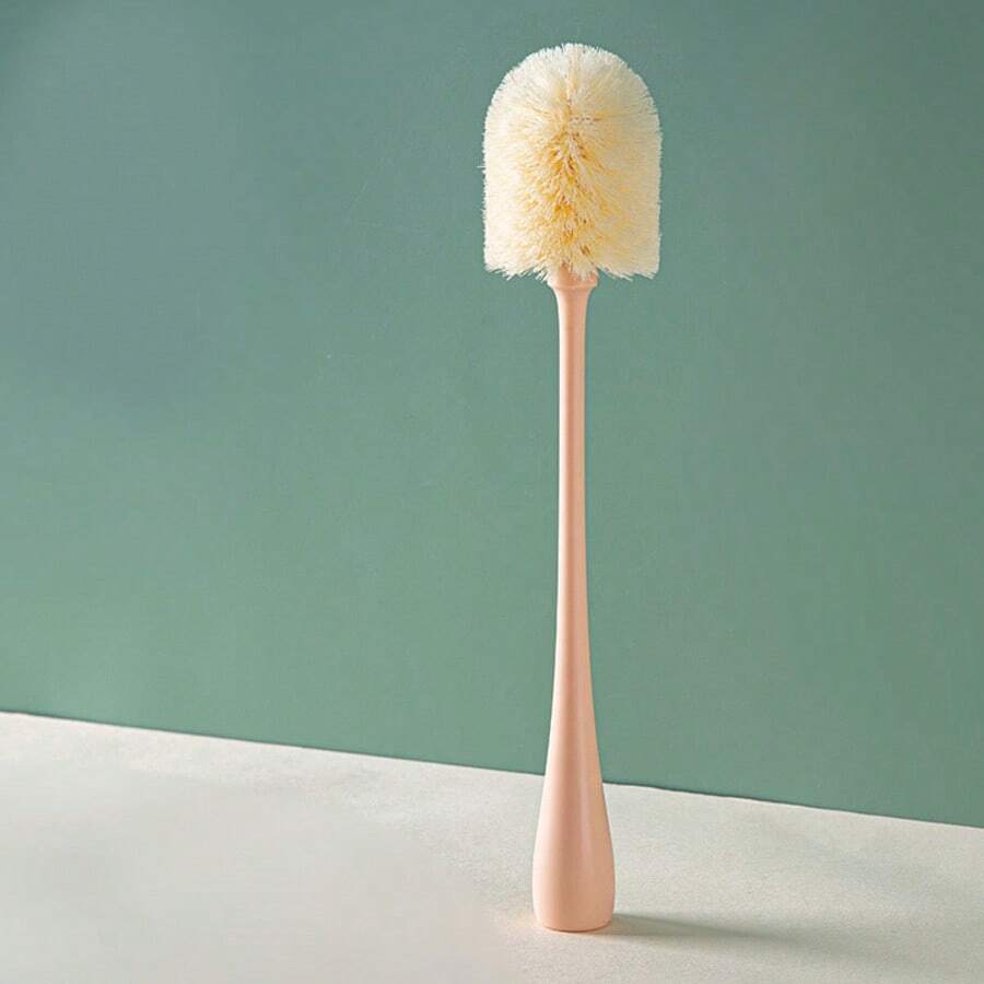 Cup Cleaning Brush, Long Handle Cup Cleaner, Suitable For Cups, Bottles, Blenders, Household Cleaning - Apricot - View 1