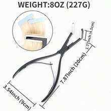 Tape In Hair Extensions Pliers Black Sealing Hair Extension Pliers Professional Hair Extension Tools 8Inch For Hair Stylist Hair Extensions Tools Kits - View 5