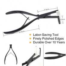 Tape In Hair Extensions Pliers Black Sealing Hair Extension Pliers Professional Hair Extension Tools 8Inch For Hair Stylist Hair Extensions Tools Kits - View 9