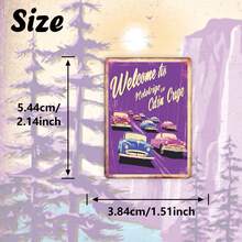 49pcs Purple Tone Urban Illustration Art Sticker Pack | Dynamic Retro City And Nostalgic Design Vinyl Stickers | Suitable For Laptops, Decoration And Gifts | Perfect For Art Lovers And Atmosphere Enthusiasts - Rectangle - View 4