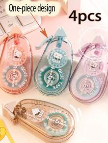 Transparent Dot Adhesive,Double Sided Tape Roller Permanent Adhesive Double Sided Tape Dots For Scrapbooking Journal Photo Paper Craft Projects Christmas Gifts (Green Blue Orange,Classic) - Multicolor - View 6