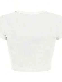 2026 New Arrival St. Patrick's Day Women's "Drinks Well With Others" Crop Top, White Crew Neck Short Sleeve Cropped T-Shirt, Green Text Print Slim Fit Top For Irish Festival & Party Outfits, Camiseta De Moda Para Mujer - 白色 3 - 查看 2