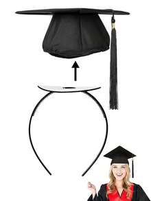 1pc/2pcs Graduation Cap Headband, Protects Your Graduation Cap, Upgraded Hat Accessory, Perfect Gift For Graduates To Give To Girls - A - View 2