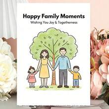 Customized Greeting Cards, Customized Family Cards, Customized Message Cards, Customized Gift Cards, Customized Postcards, Customized Message Cards, Suitable For Gatherings, Parties, Restaurants, Holidays - Family Greeting Card 10x14cm - View 3