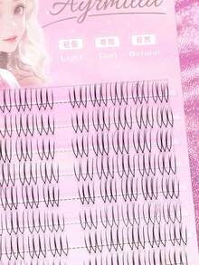 100pcs Personal DIY False Eyelashes, Easy To Wear, Reusable, For Daily Makeup, Eyelash Bundles, Individual Lashes - C - View 5