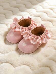 Infant Anti-Slip Rubber Sole Sneakers, Infant Toddler Shoes, Newborn Loafers, Flat Shoes - Pink - View 4