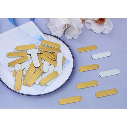 50pcs Handmade Tags For Crochet Handmade Leather Labels Faux Handmade With Love Leather Tags For Handmade Items Embellishment Knit Accessories With Hole For Sewing Crochet Knitting Hats DIY Crafts, For Handmade Items Embellishment Knit DIY Accessories For Jeans Bags Shoes Hat