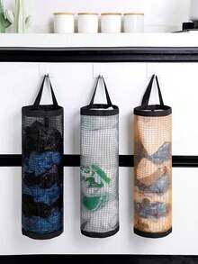 1pc Wall-Mounted Garbage Bag Holder, Can Be Used To Organize Kitchen Items, Shoes, Plastic Bags, Also As Wall Decor. Kitchen Storage And Organization - Multicolor - View 2