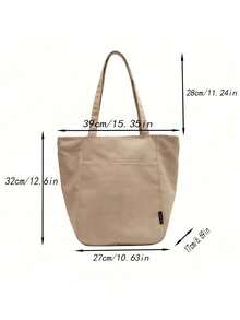 2025 New Canvas Tote Bag, Suitable For College Students To Carry Books To Class, As Well As Commuting And Casual Use. This Is A Large Capacity Shoulder Bag. - Multicolor - View 2