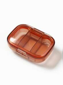 1 pieza Caja de píldoras mini - Ultra compacta, 3 compartimentos, a prueba de polvo, organizador de medicamentos, conveniente para uso diario - Diseño portátil y ligero, adecuado para viajes o el hogar - Multicolor - Ver 15