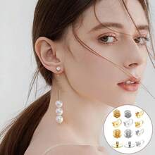 Earring Lifters Backs, 6/12Pcs Earring Backs For Droopy Ears Locking Earring Backs Replacements For Studs Large Earring Backings Tight Earring Lifter Backers For Heavy Earrings - 3 Types Of Ear Tips - View 3