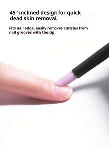 5支手足去角质磨砂笔、指甲雕刻抛光笔、指甲死皮抛光工具、指甲套磨砂笔、手指去角质死皮锉贴 - 白色-5PCS - 查看 5