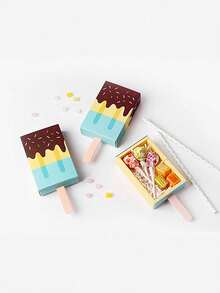 10个/套创意冰淇淋糖果盒，抽屉式派对礼品盒 - 查看 10