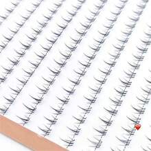 轻盈仙女假睫毛 ~ 漫画恶魔妈妈风，分段式假睫毛，透明睫毛杆，自然款 - C - 查看 7