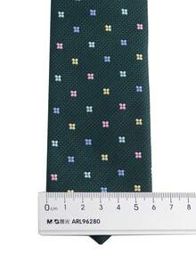 ZLQ&GOU Bộ 3 món bằng vải jacquard polyester màu xanh lá cây (bao gồm cà vạt, khăn tay và ghim cài ve áo), thích hợp cho các bữa tiệc và sự kiện. - màu xanh lá - Xem 2