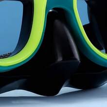 1个成人通用防雾防漏潜水面罩，带鼻罩，干式潜水面罩，适合青少年，防雾全视野，青少年游泳潜水套装 - 彩色 - 查看 9