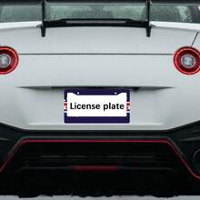 1 Metal License Plate Frame |   Red And White Striped Star Pattern, Suitable For North American And Most International Vehicles, Includes Mounting Screws, Car Decoration Accessories, Ideal For Independence Day Celebrations - 12x6inch - Style 1 - View 7