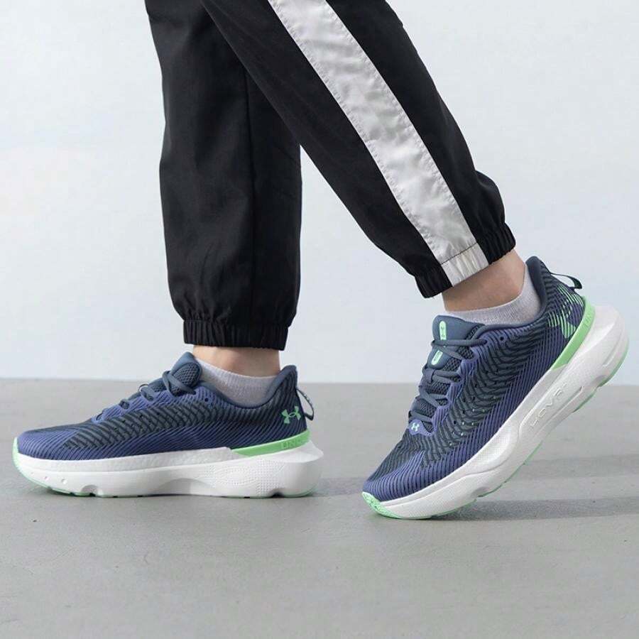 Under Armour Men's Outdoor Training Fitness Lightweight Low-Top Running Shoes 3027190-101 - Blue/green - View 1