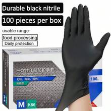 Disposable Nitrile Rubber Gloves For Kitchen, Cleaning, Factory, Food Processing - 100pcs - View 8