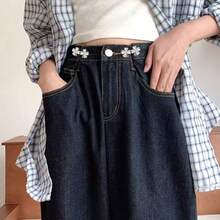 4sets Invisible Adjustable Lucky Clover Belt Detachable Non Stitching Button Small Flower Belt With Large Waist Decoration And Small Waist Reduction Tool Jeans Belt Pin - A - View 5