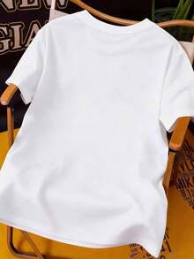 Disney Easter T-Shirts For Men And Women, Featuring A Mickey Mouse Bunny Ears And Easter Egg Checkerboard Print. Made Of 100% Pure Cotton, These Comfortable And Soft T-Shirts Are Cute Cartoon Designs Suitable For All Seasons, Perfect For Holiday Outings, Outdoor Activities, And Parties. - White - View 2
