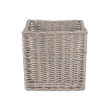 Red Hamper Antique Wash Square Storage Basket - Transparent Black Model - View 4