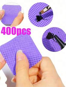 2000/1000/200pcs Nail Cleaning Wipes - Professional Lint-Free Nail Polish Remover Pads, UV Gel Cleansing Tissues, Unscented Manicure Prep And Finishing Cleaning Tool (Purple) - Purple - View 13