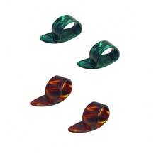 Celluloid Guitar Thumb Picks, Replacement Instrument Accessories For Playing Instruments, Ukulele, Electric Guitar, 4 Pcs. HAZY - 4pcs - View 1