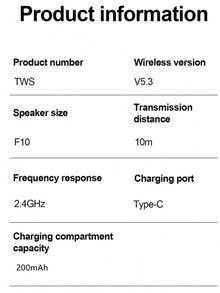Original In-Ear Hanging Microphone For Smartphone, High-Definition Call, Noise Cancellation, Wireless Bluetooth Earphone - View 6
