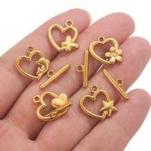 5件套不锈钢OT扣，适用于珍珠项链和手链，DIY珠宝制作配件 - OT扣 - 查看 9