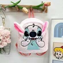Ba lô hoạt hình Stitch dễ thương mới, túi đeo vai nhẹ, xách tay, dây đeo có thể điều chỉnh, ba lô chất lượng cao dành cho học sinh, du lịch, unisex, có túi lưới bên hông và túi khóa kéo phía trước, phù hợp cho mùa tựu trường, quà tặng học sinh, sử dụng hàng ngày. - Khâu - Xem 10
