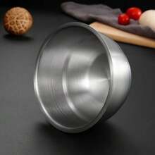 1个不锈钢碗，带盖蒸蛋碗，蒸米饭汤锅，炖锅，甜点，配菜，蛋汤，家用厨具 - 彩色 - 查看 2
