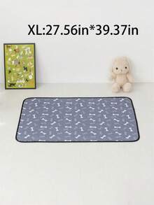 1pc Waterproof Thin Pet Pee Pad, Anti-Slip, Easy Dry, Washable & Reusable, Suitable For Small/Medium/Large Pets All Seasons - 70*100CM (Printed Version) - View 8