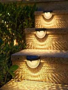 8 Stück Solar Zaunleuchten, LED Solar Wegeleuchten, Solar Poolleuchten, Outdoor Solar Leuchten, wasserdichte wandmontierte Outdoor Zaunleuchten, geeignet für Gartendekoration, Heimdekoration, Hofdekor, Garagendekor, Campingdekor, Wegbeleuchtung, Treppenbeleuchtung, Geburtstagsgeschenk, Feiertagsgeschenk, Partydekoration, Heimdekoration, Stufenbeleuchtung - Solar-Zaunleuchten - Übersicht 9
