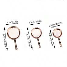 3pcs 1:12 Scale Miniature Frying Pans, Dollhouse Furniture Accessories, Tiny Kitchen Utensils, Alloy Cookware Set, Miniature Scene Photography Props, Decoration For Doll House Kitchen - one-size - View 3