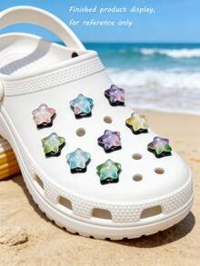 New Ice Transparent Halo Gradient Star Card 17mm Diy Cave Shoes Handmade Design Materials In Stock Factory Wholesale - Multicolor - View 11