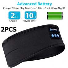 头带围巾，弹性无线耳机，无线耳塞，按键控制，运动跑步健身，睡眠音乐眼罩，无线耳机头带，创意节日礼物，无线耳塞 - 深灰色 - 查看 16