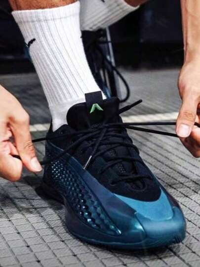  adidas A.E.1 舒適百搭 運動休閒 籃球鞋 男女同款 藍黑 JQ6135