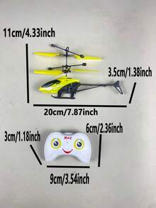 1 Set Teenager Remote Control Helicopter, Sensor Toy Airplane, Educational Festival Gift, Vertical Take-Off And Landing, Sensor Flight Toy, Wind Speed Measurement, Play Without Remote Control. Some Accessories Color Random. - Baby Blue - View 12