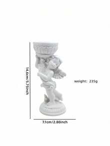 1个/2个天使烛台，天使造型锥形烛台，适合浪漫晚餐、婚礼中心装饰、家居装饰、送给闺蜜的礼物、女士冬季礼物 - 彩色 - 查看 9