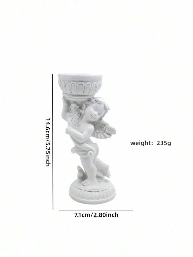1 Stück/2 Stück Engel Kerzenhalter, Engel-förmiger Kegel Kerzenständer, geeignet für romantisches Dinner, Hochzeit Tischdekoration, Heimdekoration, Geschenk für beste Freundin, Wintergeschenk für Frauen - Verschiedenfarbig - Übersicht 9