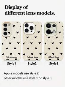 1pc Customizable Phone Case With Minimalist Heart & Butterfly Design, Compatible With IPhone 17 Pro Max/17 Air/16E/16 Pro Max/15/14 Plus/13/12/11, S24/20 Ultra/A52S/A31 A21S/A13/A05S, Note 13 Pro Plus/Note 10/Note 12C/Note 13C, Made Of Shock-Resistant TPU Material, & Personalized, Unisex Design, Suitable For Gifts, Festivals, Valentine's Day, Versatile Occasions - White - View 7