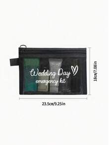 Túi Trang Điểm Khẩn Cấp Cho Cô Dâu - Túi Mỹ Phẩm Polyester Cá Nhân Hóa, Túi Khóa Kéo Nhẹ, Có Thể Giặt Máy, Chống phai màu, Có Thể Gấp Gọn - Túi Đồ Vệ Sinh Thời Trang, Túi Trang Điểm Cần Thiết Khi Du Lịch: Túi Sinh Tồn Du Lịch Cho Bé Gái, Túi Khóa Kéo Cho Nam và Nữ, Túi Mỹ Phẩm, Trang Điểm và Đồ Dùng Cần Thiết Khi Du Lịch, Túi Dự Tiệc Nhẹ, Quà Tặng Ngày của Mẹ, Quà Cưới - Nhiều màu - Xem 8